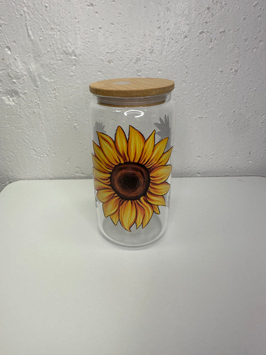 Sunflowers Glass